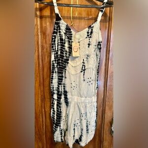Raga Burnout Tie Dye Romper NWT Small